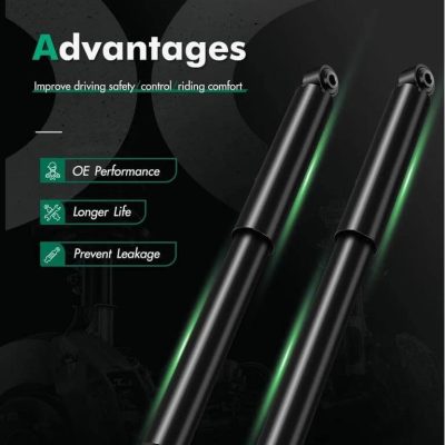 2pcs Rear Shock Absorbers for 2001-2003 Chevy Silverado Shocks-black